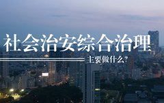 社會治安綜合治理主要做什么？